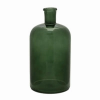 10"H Green Glass Bottle interior room decor