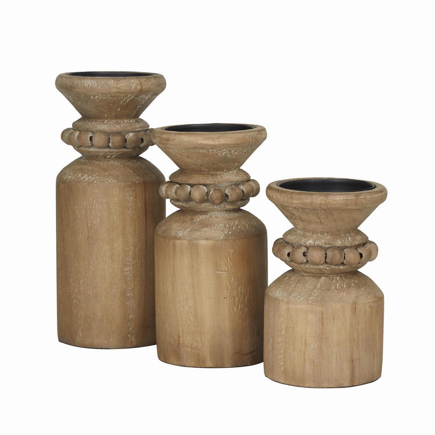 10" Wooden Candle Holder interior room decor