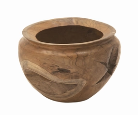 13" x 9" Teak Bowl interior room decor