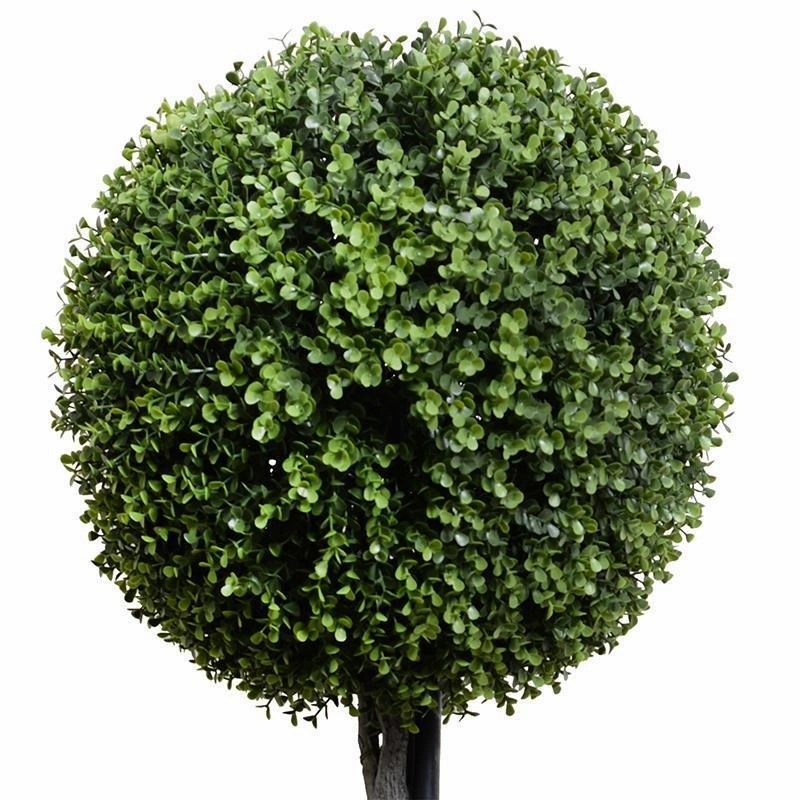 15" Faux Boxwood Full Double Ball Topiary
