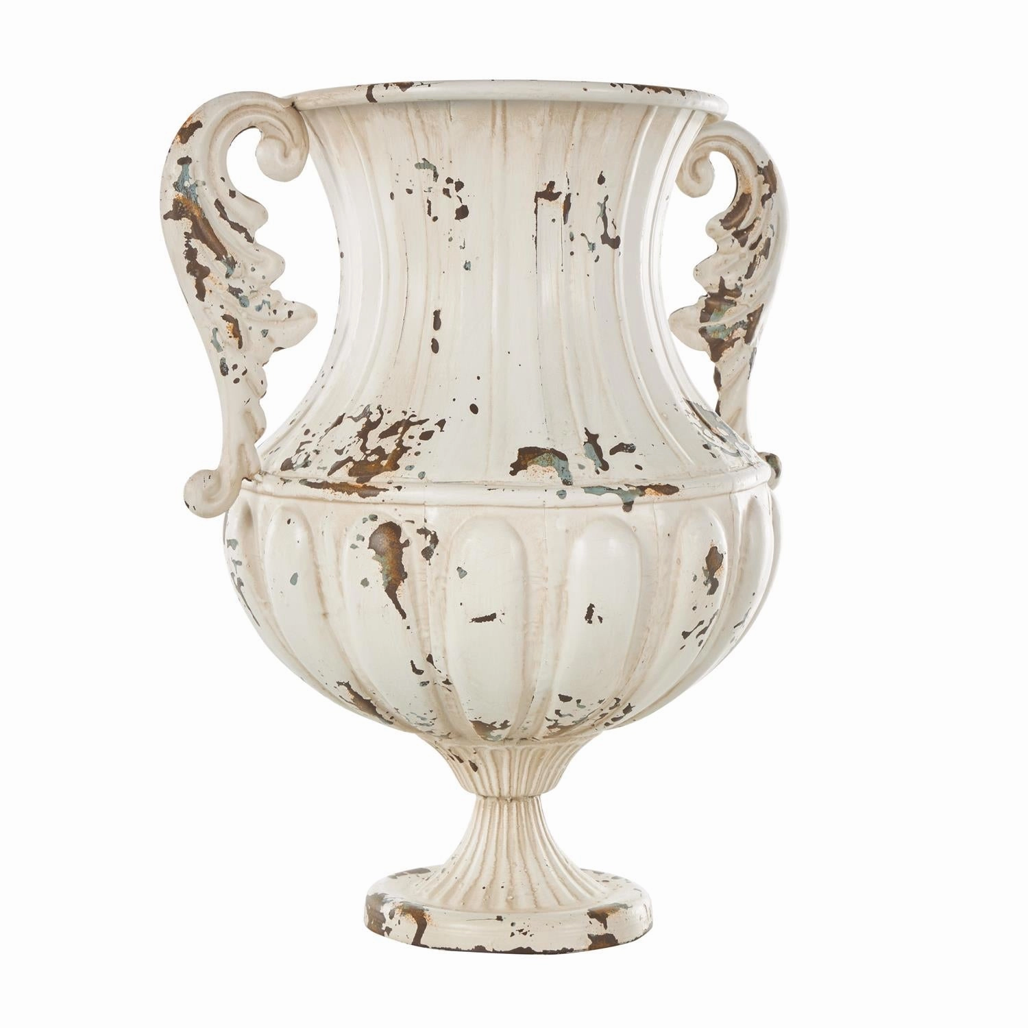 15"H x 10"W Metal Vase interior room decor