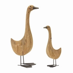 17" Goose Wood/Iron - Large interior room decor
