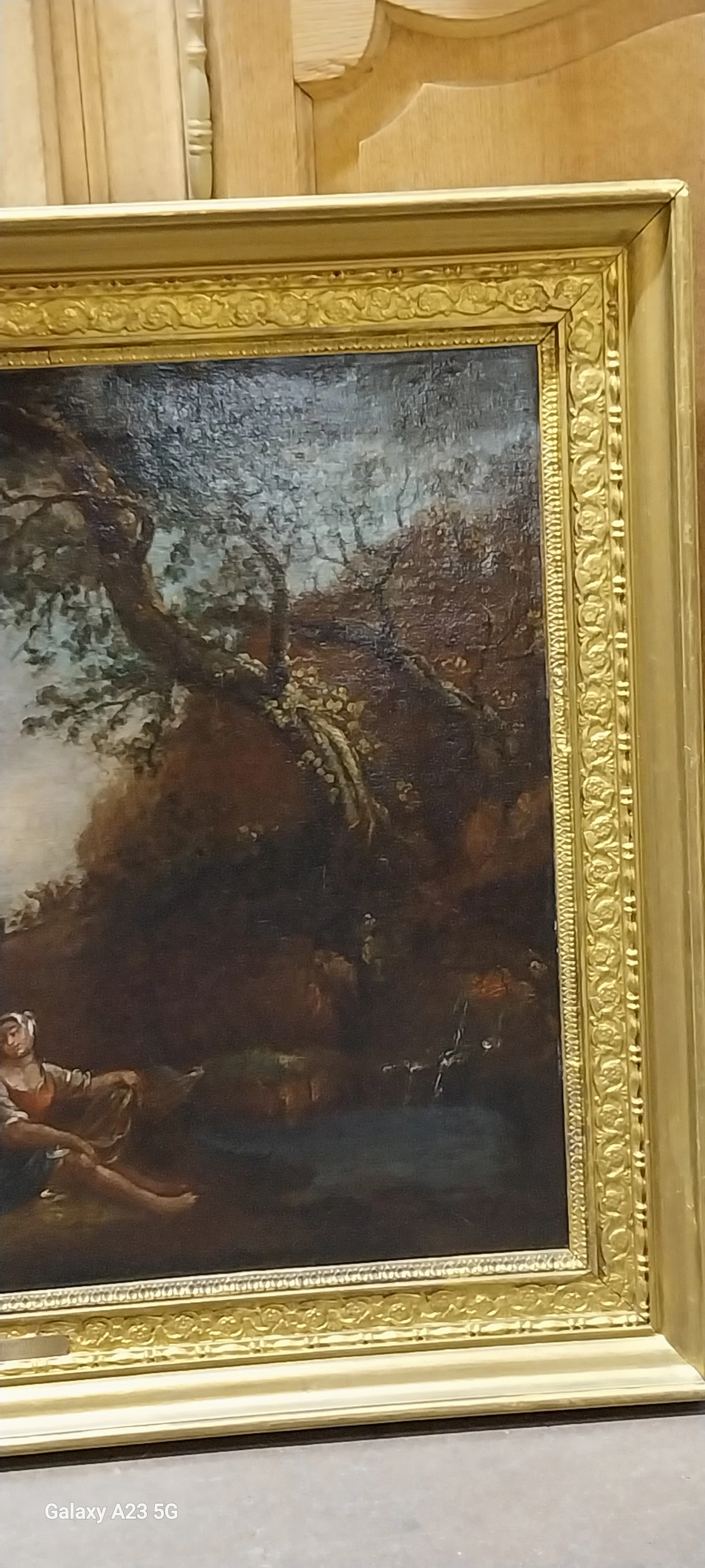 18TH CENTURY JEAN BAPTIST HUET OIL SHEPHERD PAINTING