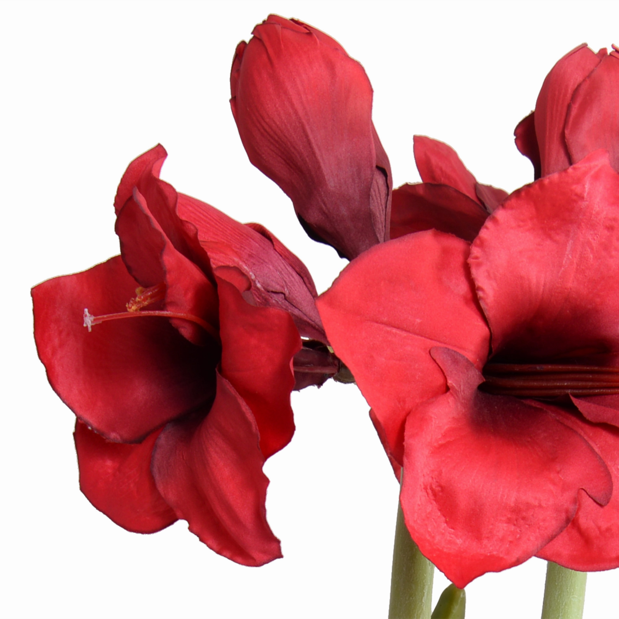 19" Faux Amaryllis Wreath Bouquet