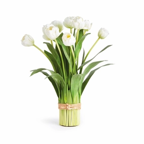 19" Faux Tulip & Peony Drop-In home display ornament