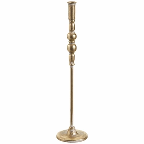 19" Metal Tapper Holder (Gold Antique) interior room decor