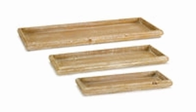 19" Tray Wood - Large interior room decor
