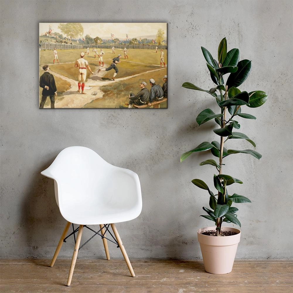 19th Century Baseball - Canvas