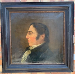 19TH CENTURY OIL PAINTING PORTRAIT OF A GENTLEMAN classic mural painting