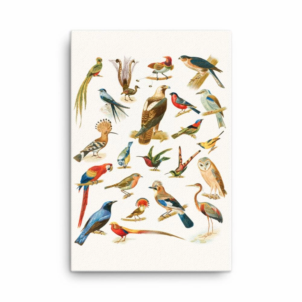 22 Birds - Canvas