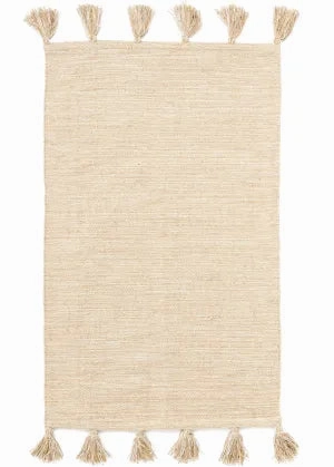 24 x 36 Beige/Natural Rug w/Tassels modern fashion carpet