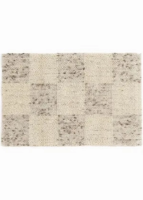 24 x 36 Checkered Taupe Rug modern fashion carpet