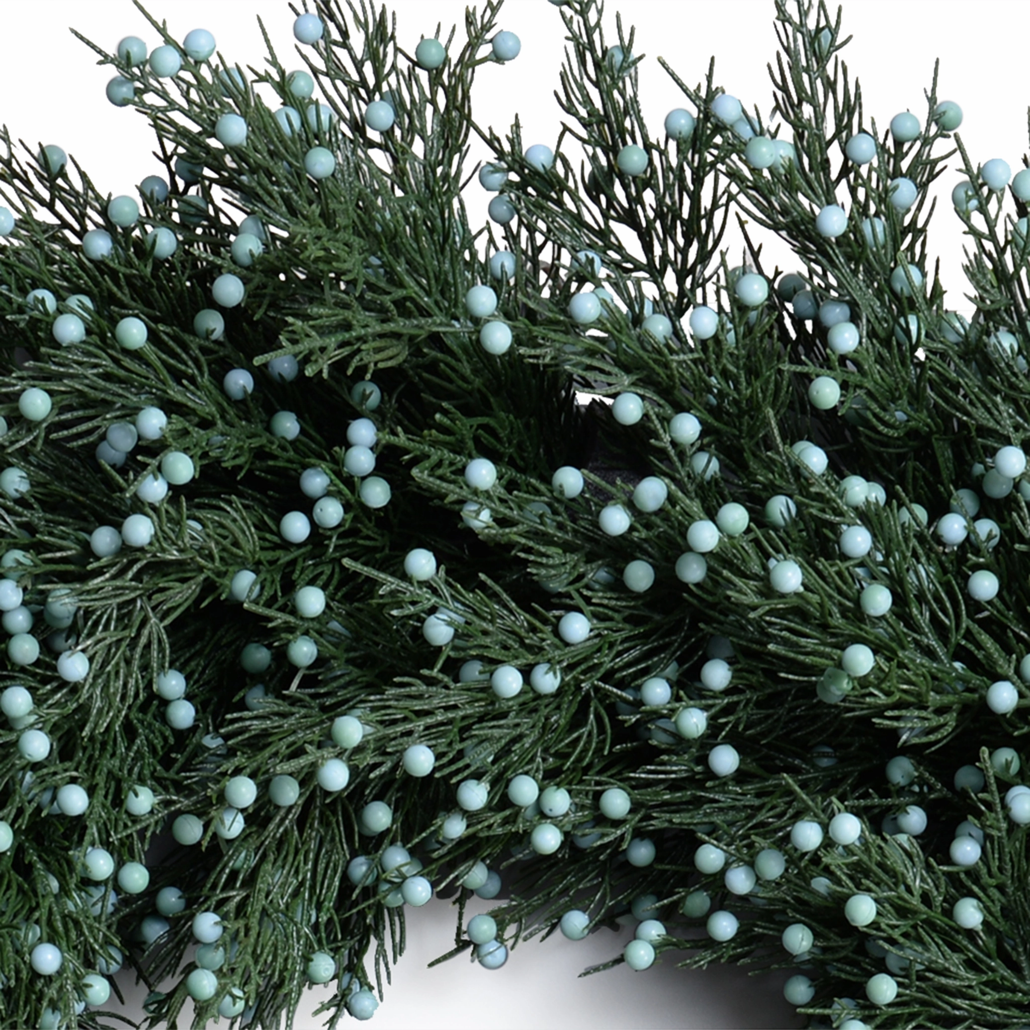 28' Faux Juniper Wreath w/ Berries