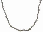 39" Geometric/Barrel Wood Bead Garland - Grey Washed interior room decor