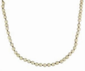 39" Medium Round Wood Bead Garland - Bleached interior room decor