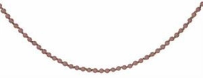 39" Small Round Wood Bead Garland - Dusty Rose interior room decor