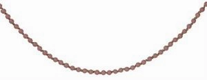 39" Small Round Wood Bead Garland - Dusty Rose interior room decor