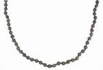 39" Small Round Wood Bead Garland - Grey Wash interior room decor