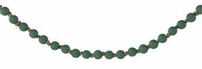 39" Small Round Wood Bead Garland - Sage Green interior room decor