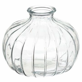 3.5" Clear Glass Vase interior room decor