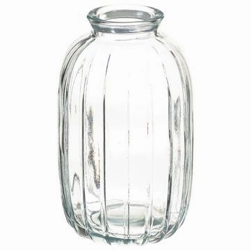 4.5" Clear Glass Vase interior room decor