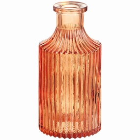 5.5" Orange Glass Vase interior room decor