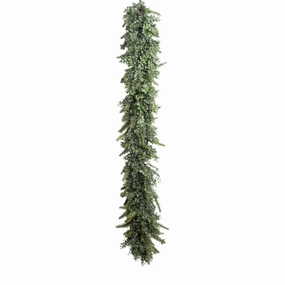 6' Boxwood and Fir Holiday Garland home display ornament