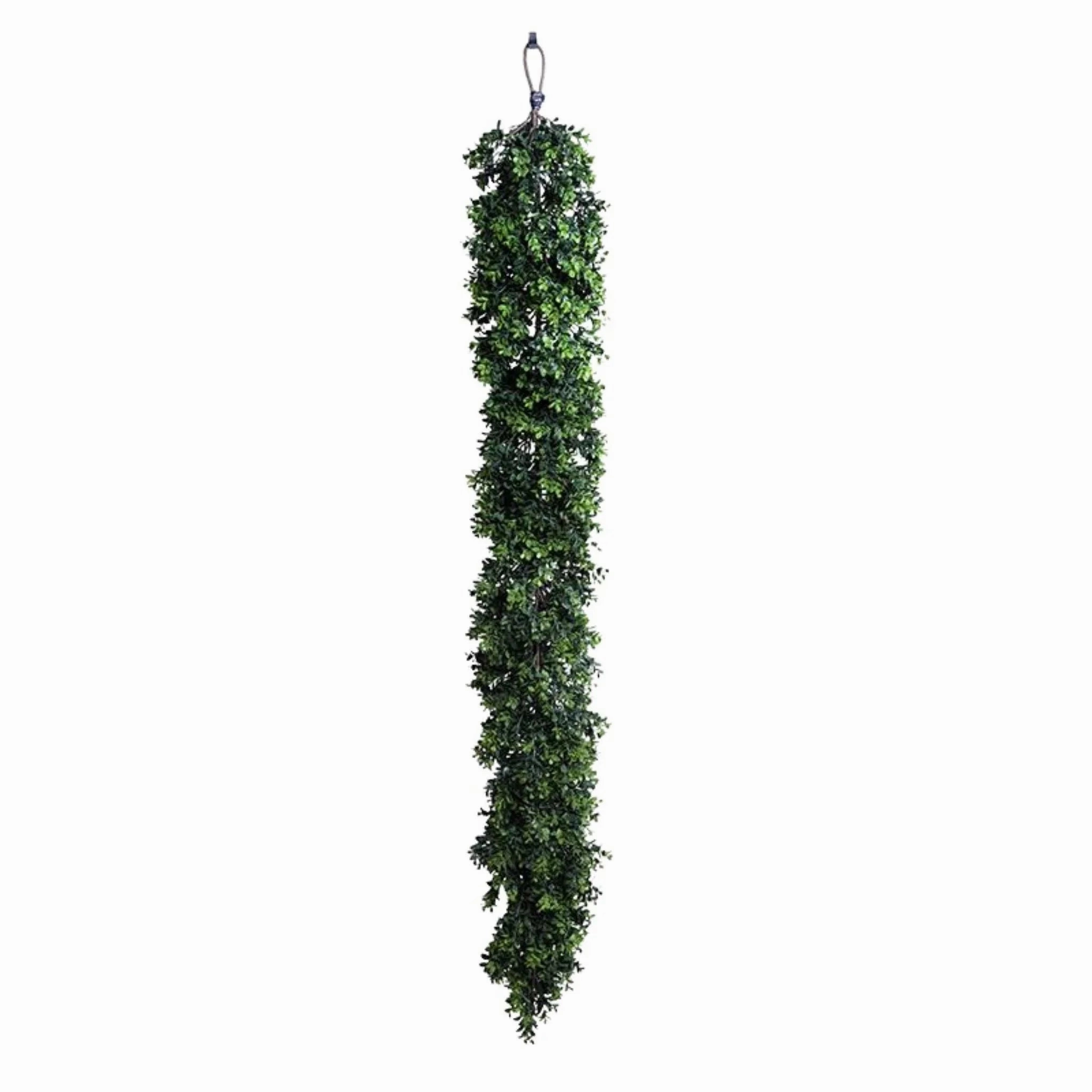6' Faux Boxwood Shrub Christmas Garland For Outdoor Use home display ornament