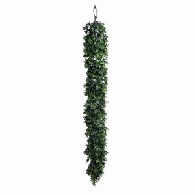 6' Faux Boxwood Shrub Christmas Garland For Outdoor Use home display ornament