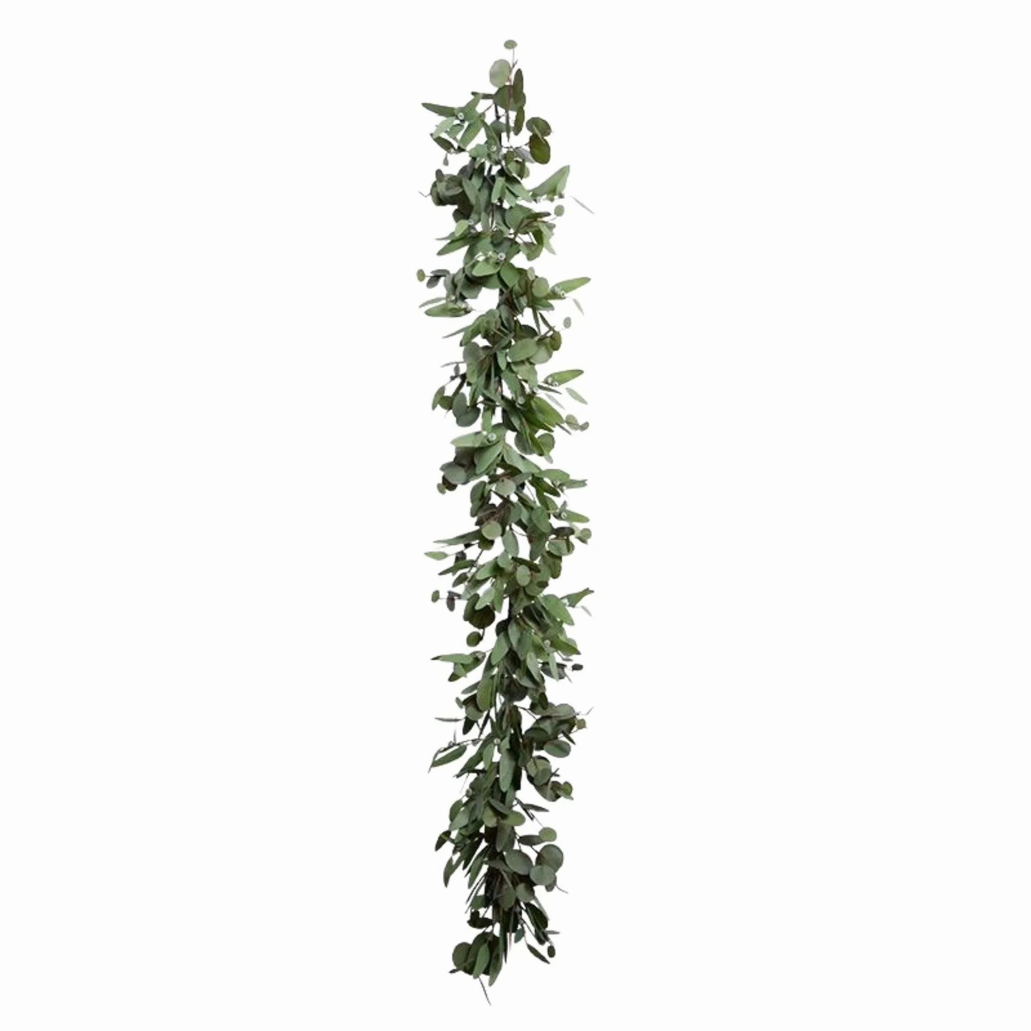 6' Faux Eucalyptus Leaf Christmas Garland home display ornament