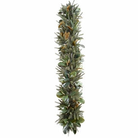 6' Faux Magnolia & Fir Garland home display ornament
