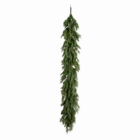 6' Faux Red Cedar Garland Classic home display ornament