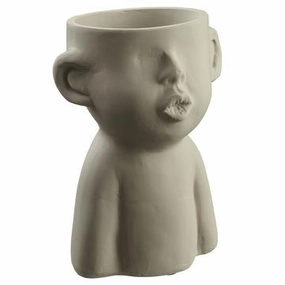 9" Face Planter ( Beige ) interior room decor