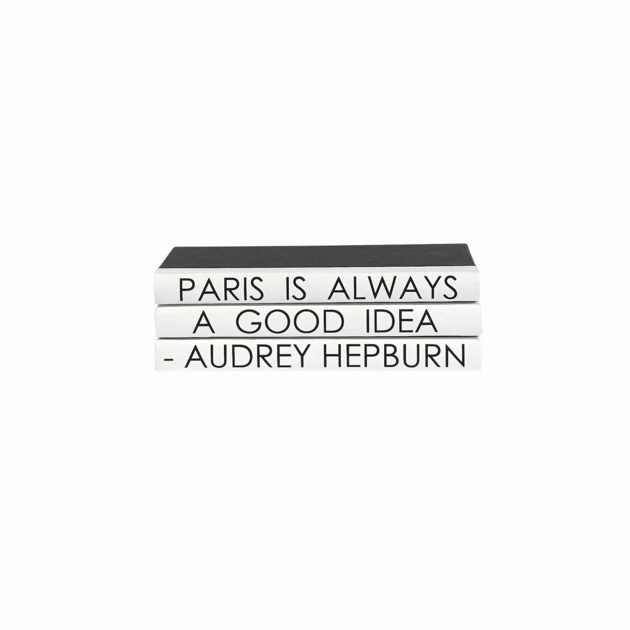 "Paris Is Always A Good Idea" Decorative Book Set home display ornament