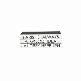 "Paris Is Always A Good Idea" Decorative Book Set home display ornament