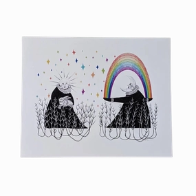 "Prism Priestess" Illustration Print framed wall decor