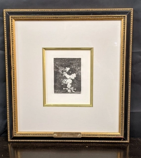 "THE PRISONER" ETCHING BY FRANCISCO GOYA interior room decor