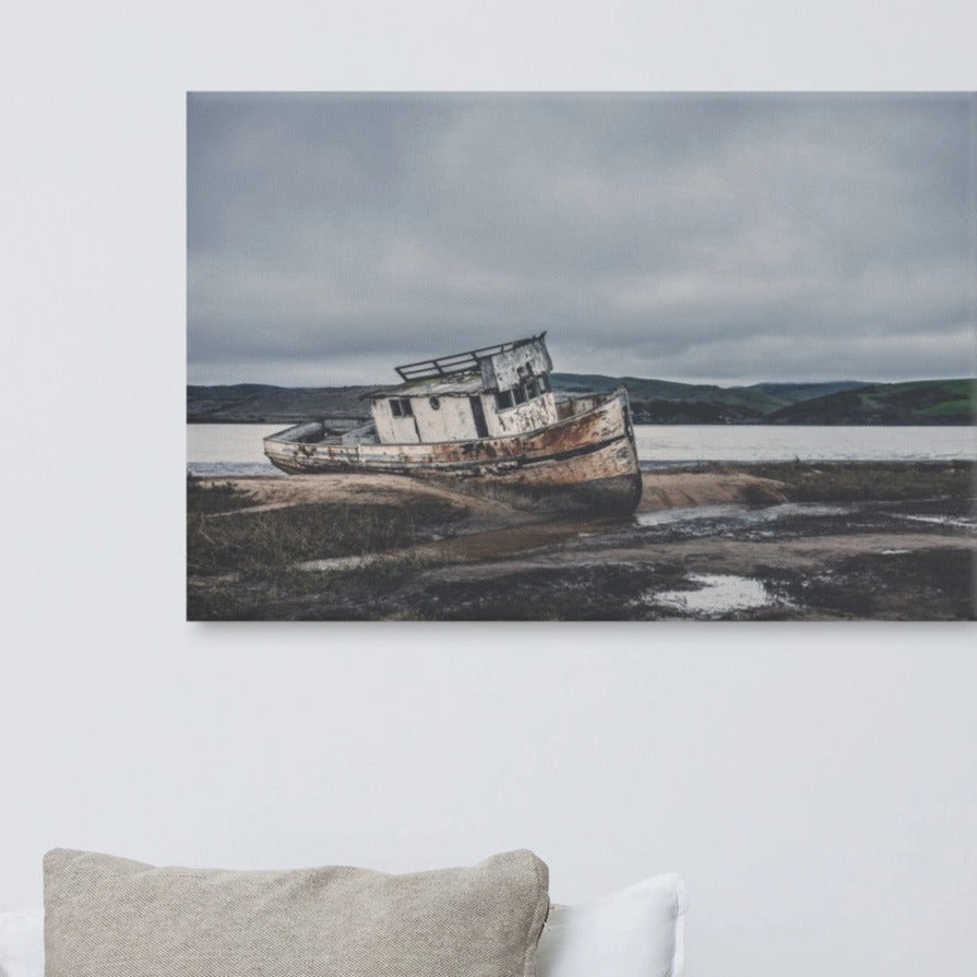 a ship at rest - canvas