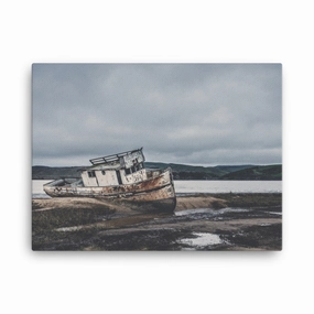 a ship at rest - canvas canvas mural art