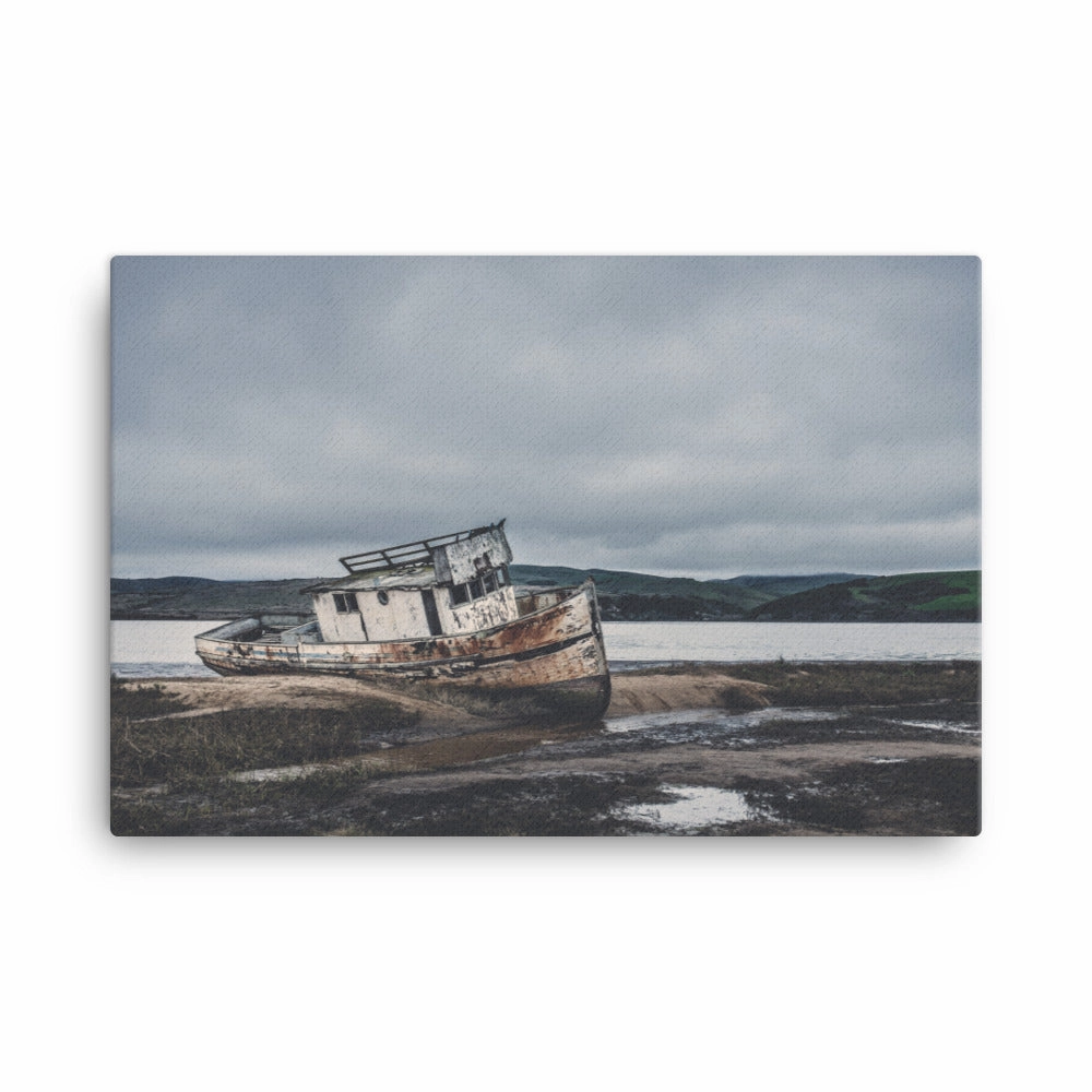 a ship at rest - canvas