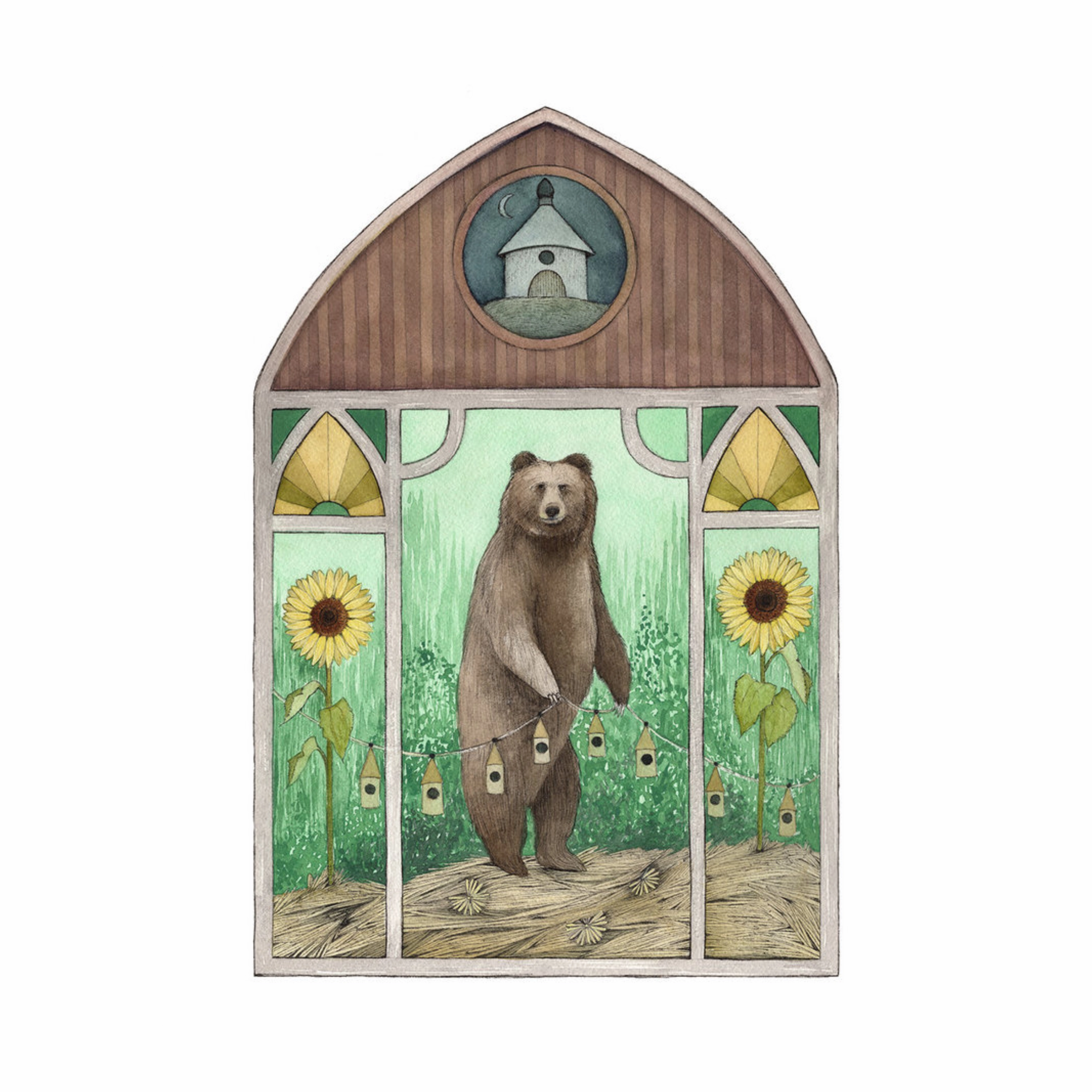 A Sunflower Home Art Print framed wall decor