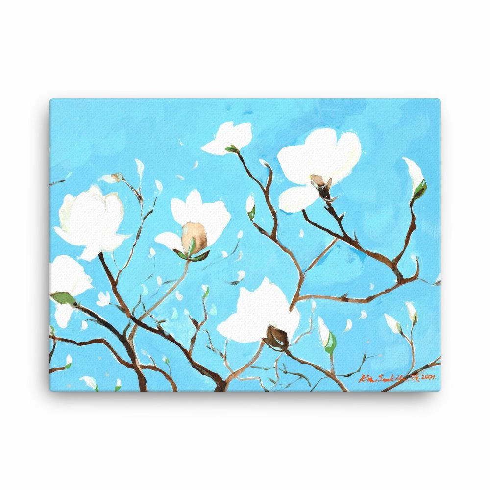 A Thousand, Shiny Magnolia - Leinwand canvas mural art