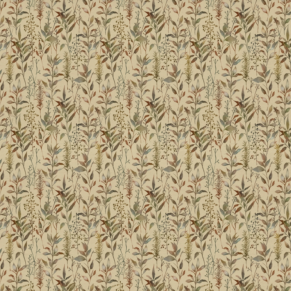 Aberduna Printed Cotton Fabric (By The Metre) Mulberry