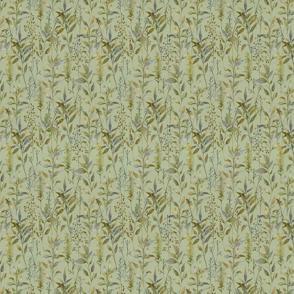 Aberduna Printed Cotton Fabric (By The Metre) Sage