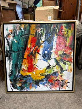 ABSTRACT IMPRESSIONIST PAINTING ON CANVAS classic mural painting