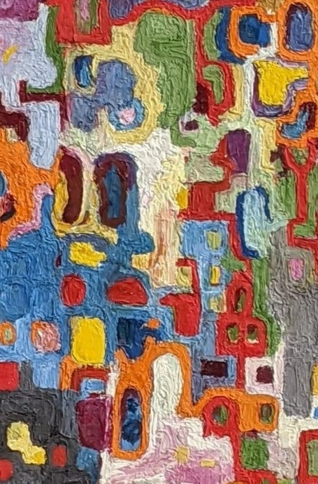 ABSTRACT OIL PAINTING BY KURT MUKULA #1