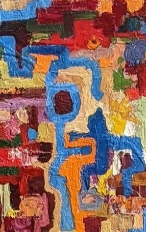 ABSTRACT OIL PAINTING BY KURT MUKULA #2