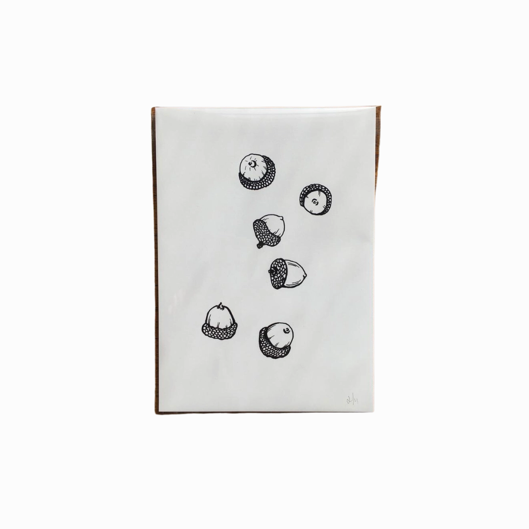 Acorns 5" x 7" Art Print framed wall decor