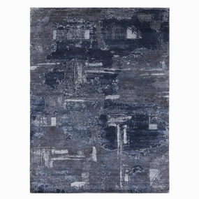 Addie Blue minimalist everyday rug