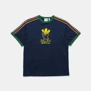 Adidas Kleidung T-Shirt x Brain Dead - College-Navy